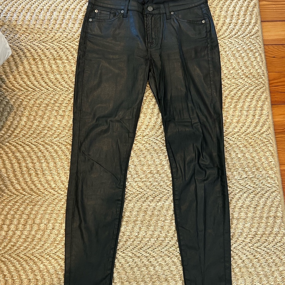 7 For All Mankind Black Skinny Jeans
